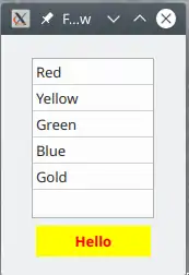 Form with Gridview and Label, running