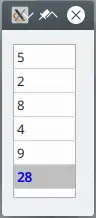 Tableview to add up 5 numbers