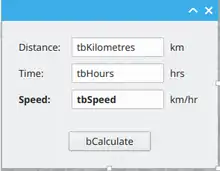 Speed Calculator Form