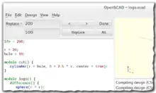 OpenSCAD Replace Dialog