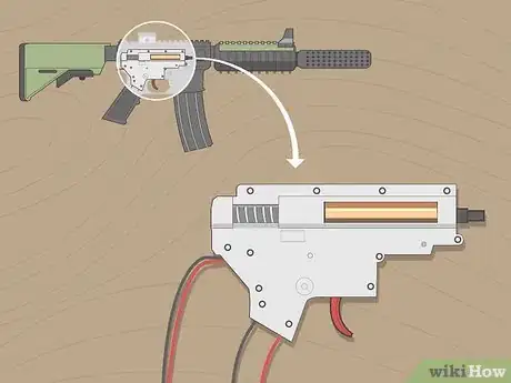 Image titled Convert an Airsoft Gun from an AEG to an HPA Step 1