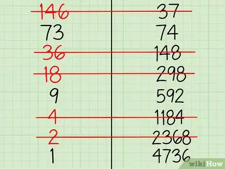 Image titled Multiply Using the Russian Peasant Method Step 5