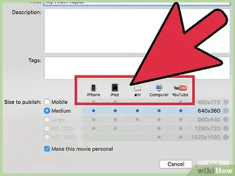 Image titled Export an iMovie Video in HD Step 11