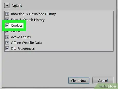 Image titled Clear Cookies in Firefox Step 8