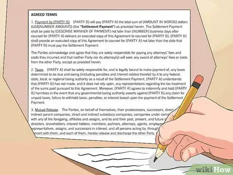 Image titled Write a Settlement Agreement Step 22