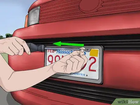 Image titled Install a Front License Plate Step 1