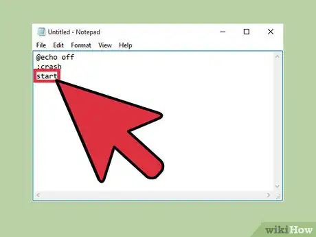 Image titled Crash Your Computer Using a Batch File Step 4