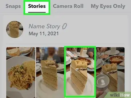 Image titled View Your Own Story on Snapchat Step 6
