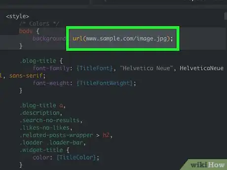 Image titled Put a Background Picture in Your Tumblr Theme Step 21