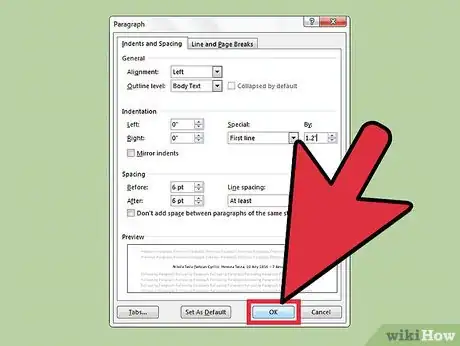 Image titled Indent the First Line of Every Paragraph in Microsoft Word Step 5