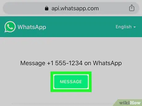 Image titled Send a WhatsApp Message to an Unsaved Number Step 3