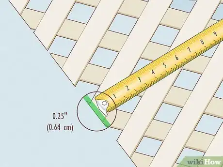 Image titled Cut Plastic Lattice Step 2
