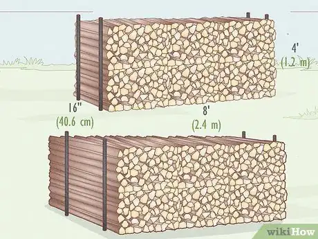 Image titled Measure a Cord of Wood Step 2