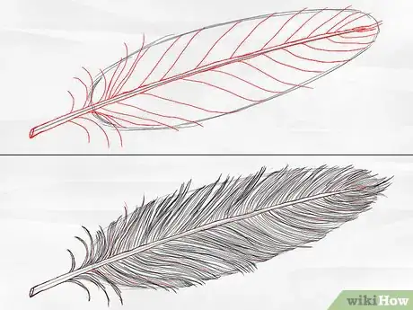 Image titled Draw a Feather Step 2