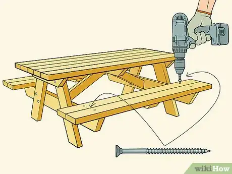 Image titled Build a Picnic Table Step 16