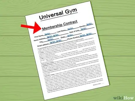 Image titled Get out of a Gym Contract Step 1