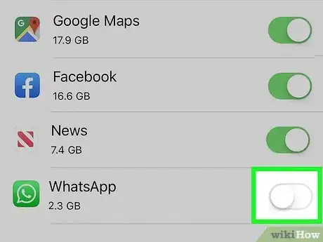 Image titled Turn Off Cellular Data for WhatsApp on an iPhone Step 4