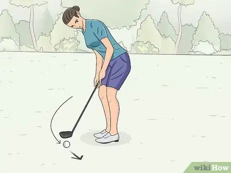 Image titled Hit Golf Irons Step 4