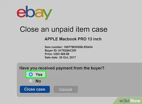 Image titled Close a Case on eBay Step 8