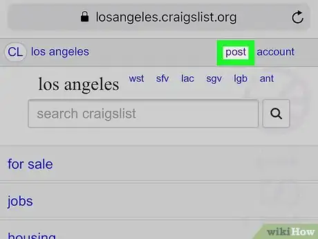 Image titled Post Pictures on Craigslist on iPhone or iPad Step 3