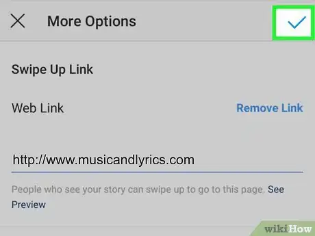 Image titled Add a Swipe Up Link on Instagram Step 7