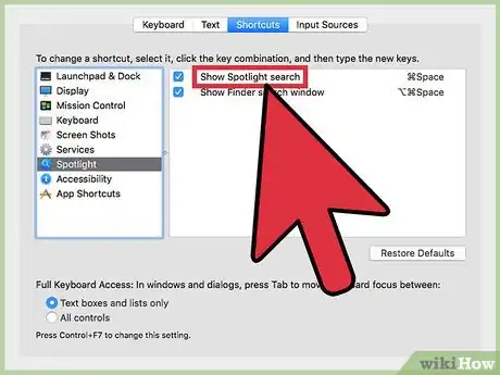 Image titled Set a Keyboard Shortcut to Open Spotlight Step 8