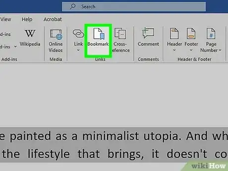 Image titled Add a Bookmark in Microsoft Word Step 9