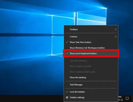 Image titled Show Touch Keyboard Button on Taskbar in Windows 10 Step 2.png