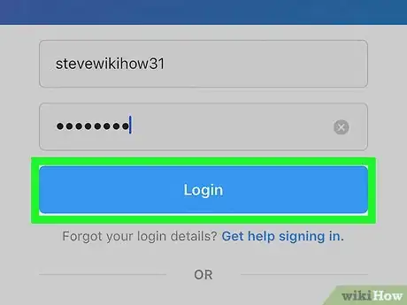 Image titled Log in to Instagram on iPhone or iPad Step 4