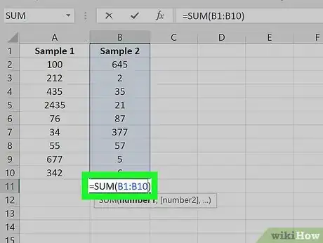 Image titled Add Up Columns in Excel Step 13