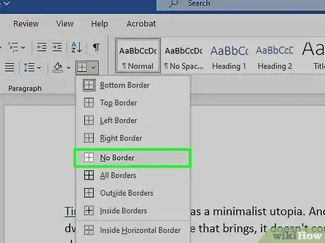 Image titled Get Rid of a Horizontal Line in Microsoft Word Step 8