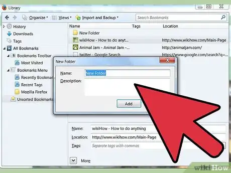 Image titled Organize Bookmarks in Firefox Step 4