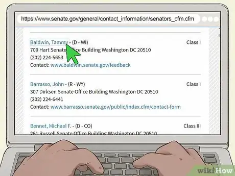 Image titled Contact U.S. Senators Step 3