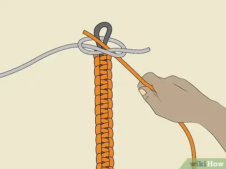 Image titled Make a Paracord 550 Bracelet Without Buckle (Cobra Stich Followed by King Cobra) Step 10