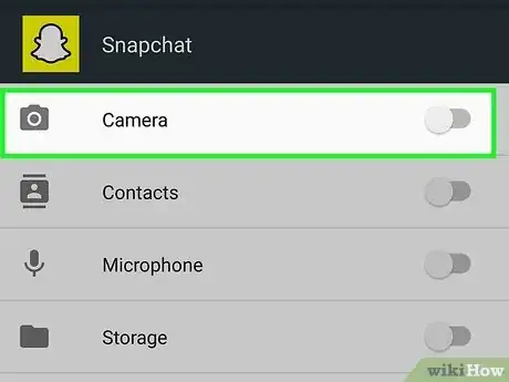 Image titled Allow Camera Access on Snapchat Step 10