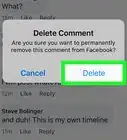 Delete a Comment on Facebook