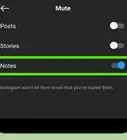 Unmute Notes from an Account on Instagram