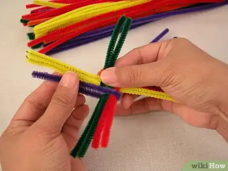 Image titled Make a St Brigid's Cross with Pipe Cleaners Step 7