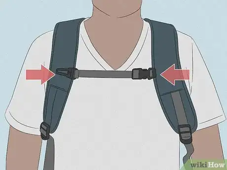 Image titled Stop Backpack Straps from Slipping Step 3