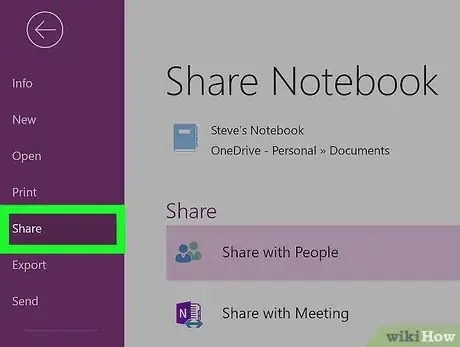 Image titled Share OneNote Notebooks Step 9