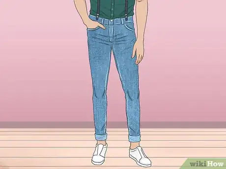 Image titled Wear Suspenders with Jeans Step 5