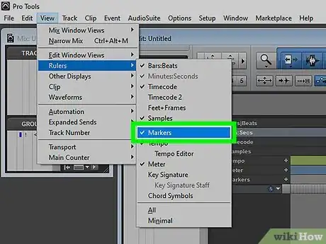 Image titled Add a Marker in Pro Tools Step 1