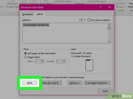 Image titled Create Labels in Microsoft Word Step 17