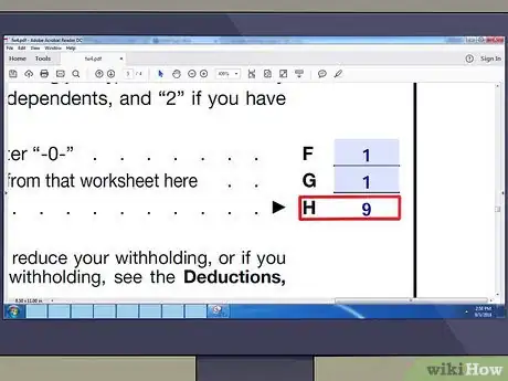 Image titled Fill Out a W4 As a Married Couple Step 9