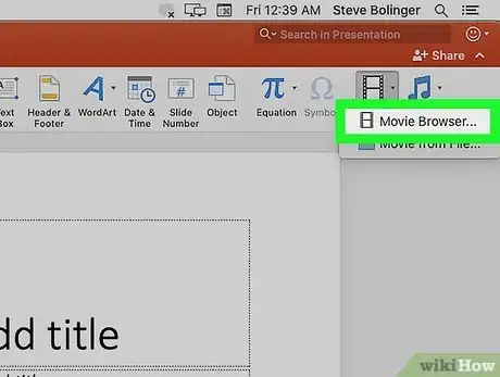 Image titled Add a Video to Powerpoint on a Mac Step 11