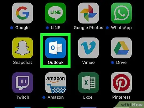 Image titled Save Outlook Emails on iPhone or iPad Step 1