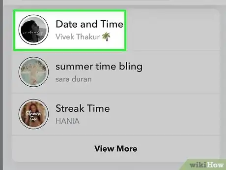 Image titled Add the Time to a Snapchat Step 13