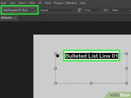 Image titled Add a Bullet Point in Photoshop Step 12