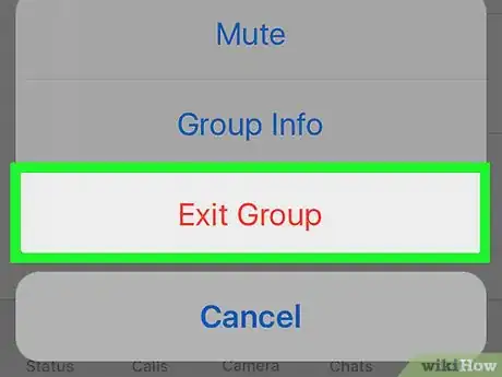 Image titled Leave a Group Chat on WhatsApp Step 5