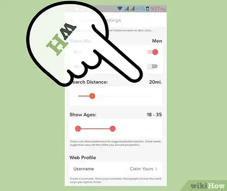 Image titled Adjust Your Tinder Search Distance Step 5